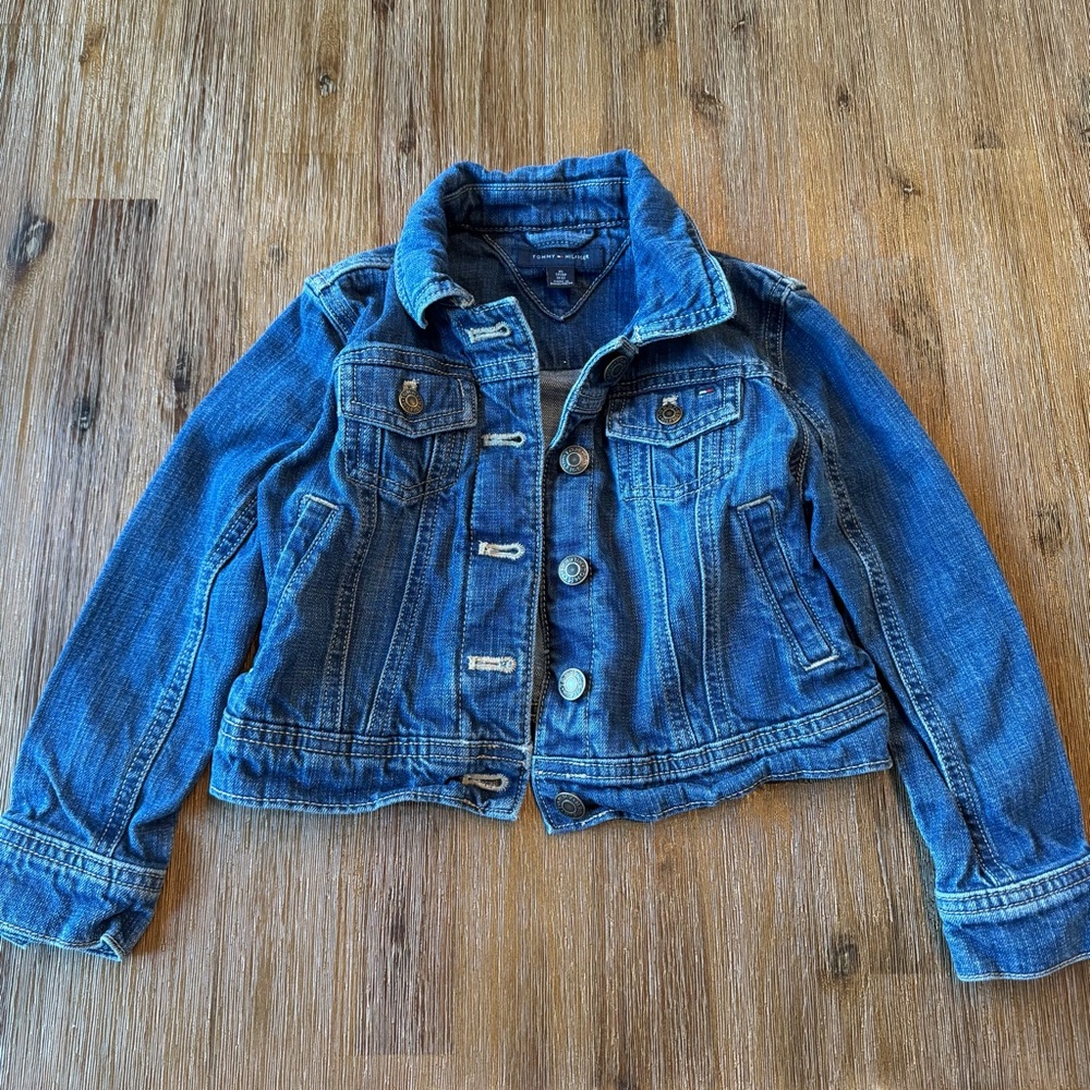 Tommy Hilfiger Girls Blue Jean Jacket for Kids size XS(4-5)